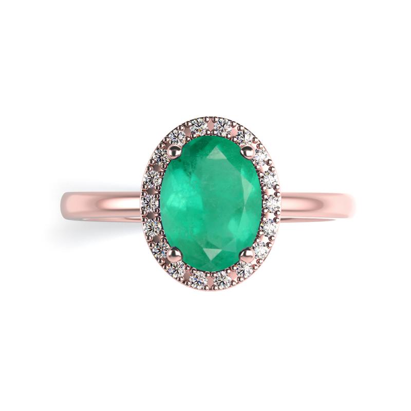 Zásnubní prsten se smaragdem 40435