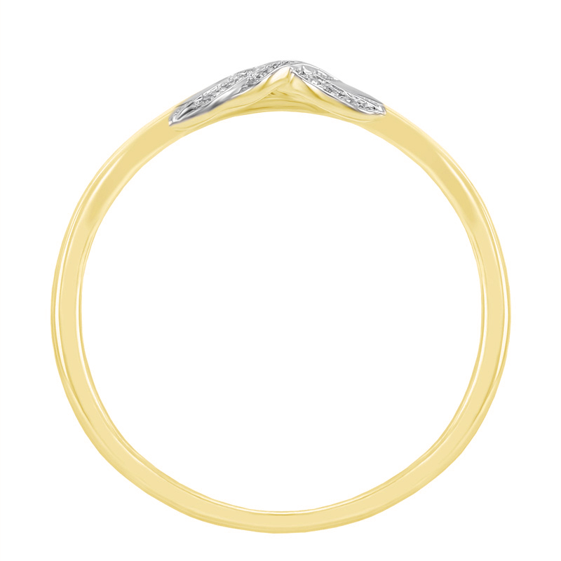 Zlatý romantický prsten 40535