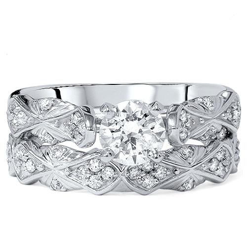 Wedding set diamantových prstenů 4385