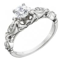 Vintage zásnubní prsten s diamanty Kassidie
