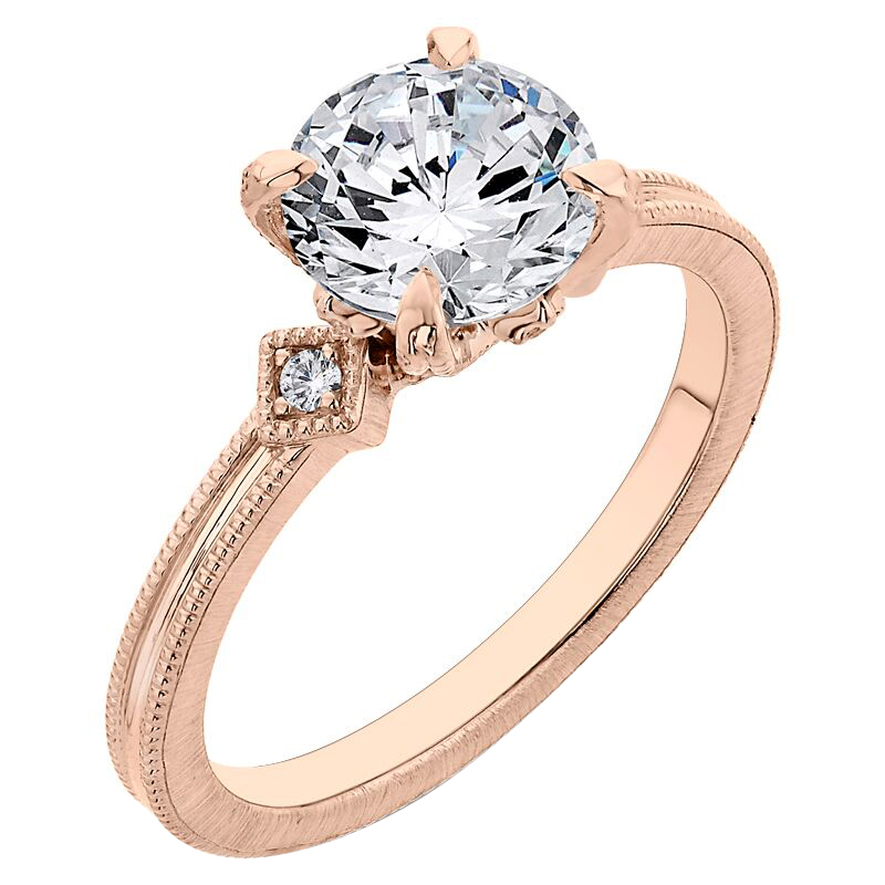 Diamantový zásnubní prsten ze zlata 46465