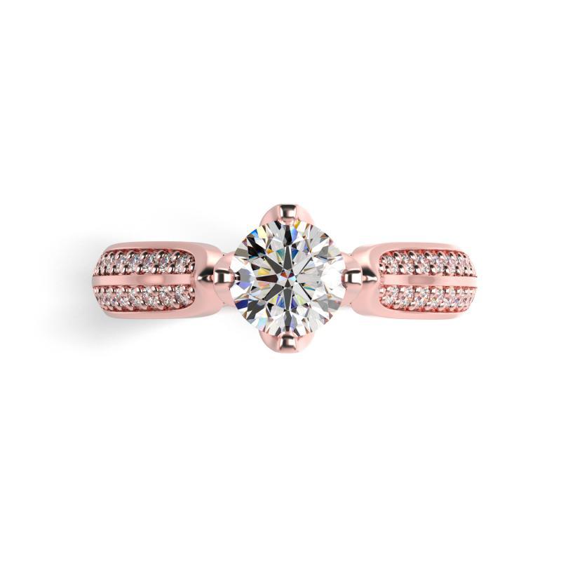 Prsten z růžového zlata Katynie 46565