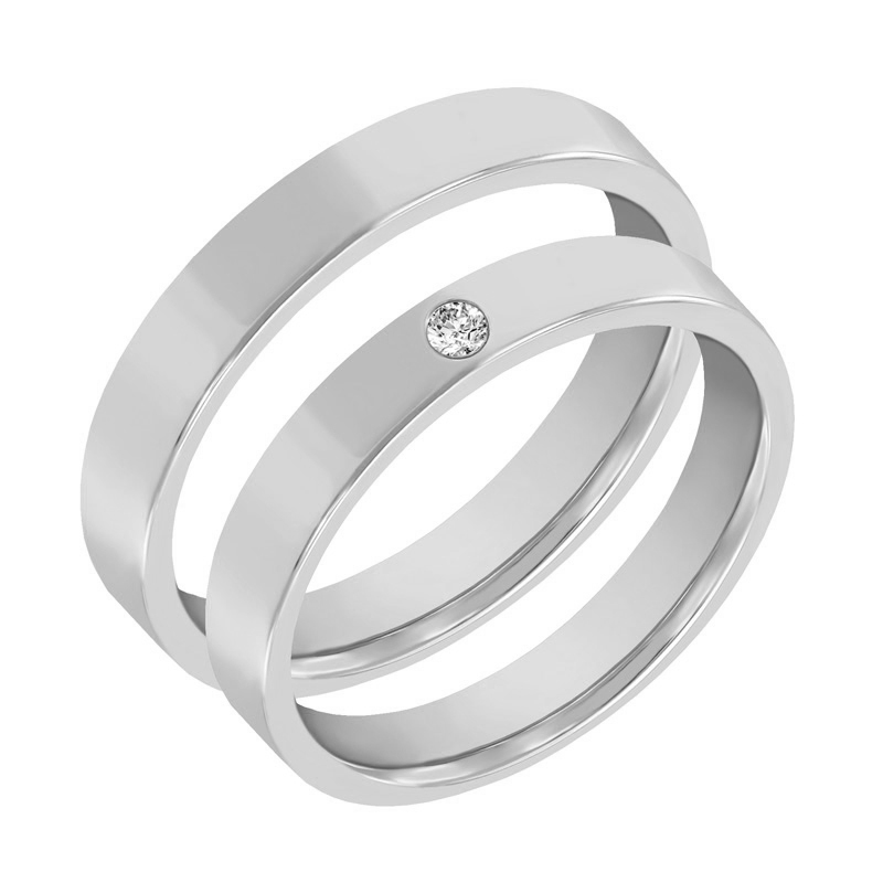Svatební prsteny z platiny Eleni