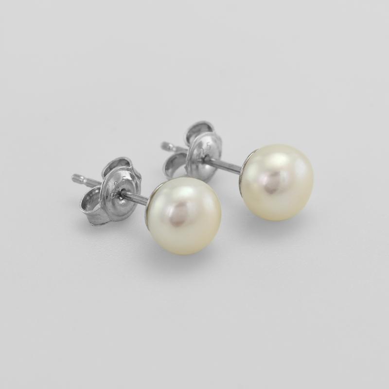 Stříbrné perlové náušnice 52835