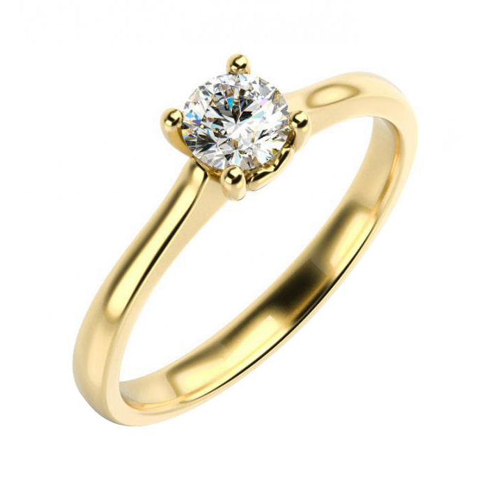 Prsten ze žlutého zlata 