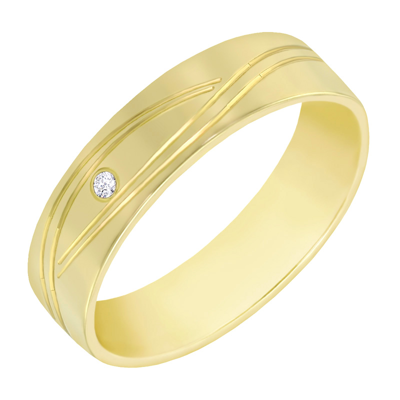 Dámský snubní prsten s diamantem 60525