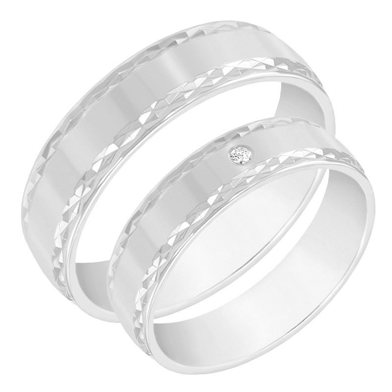 Snubní prsteny s diamantem 60545