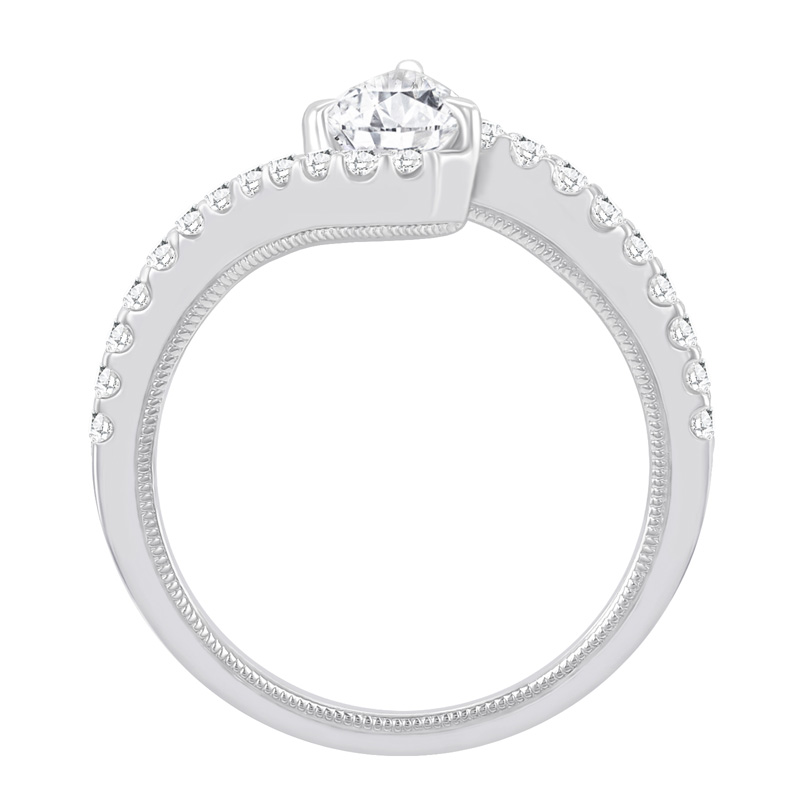 Zásnubní prsten s pear diamantem