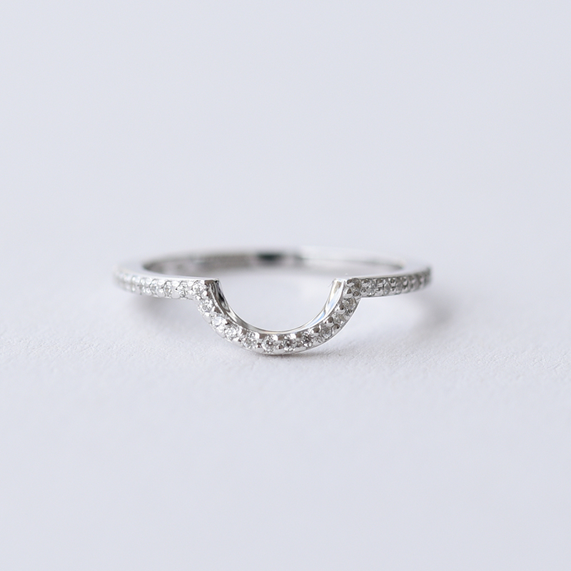 Snubní prsten s diamanty 61005