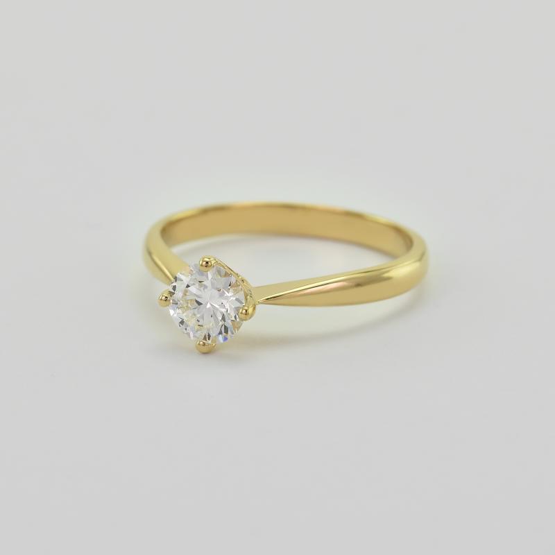 Zlatý prsten s diamantem 64545