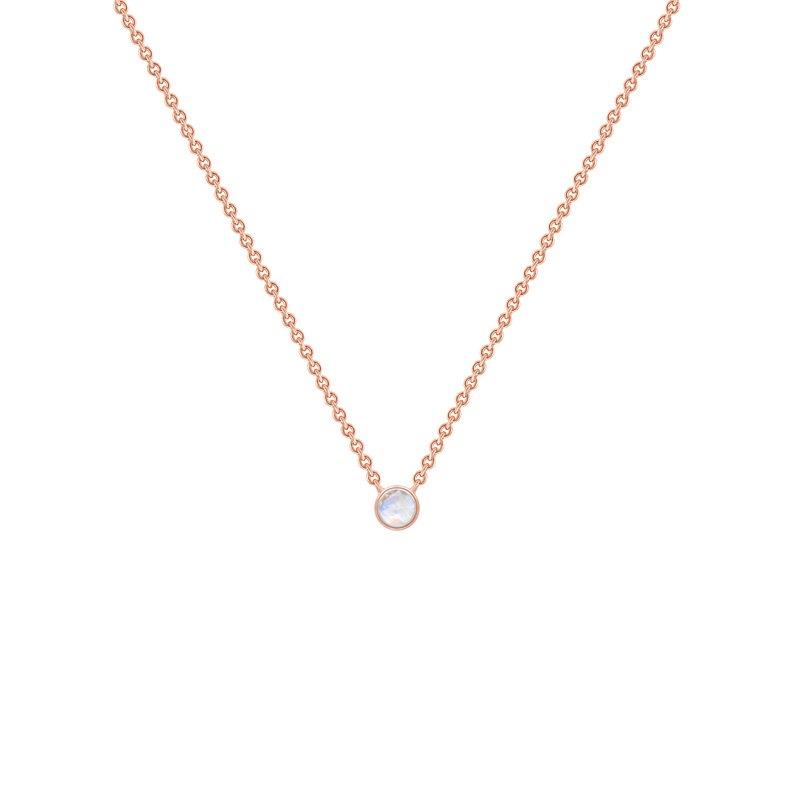 Minimalistický náhrdelník z růžového zlaat 71285