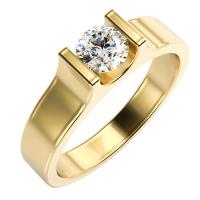 Unikátní zásnubní prsten se syntetickým diamantem Hugh