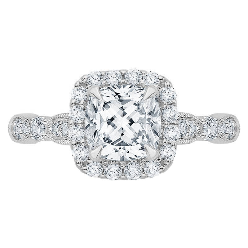 Diamantový zásnubní prsten z bílého zlata 74285