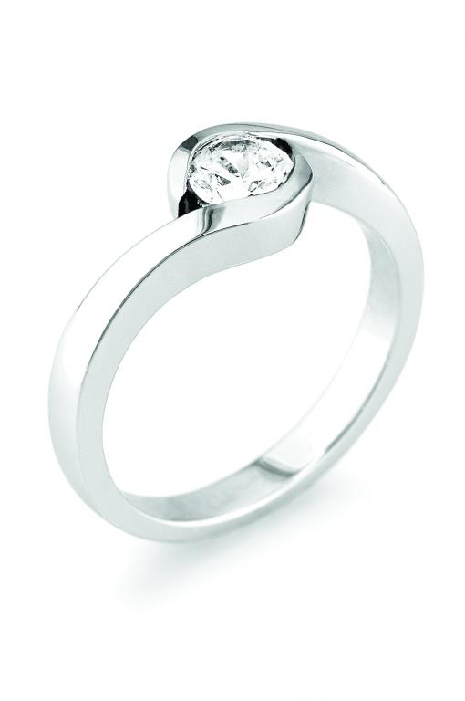 Zásnubní prsten s IGI 0.16ct diamantem Zeryka
