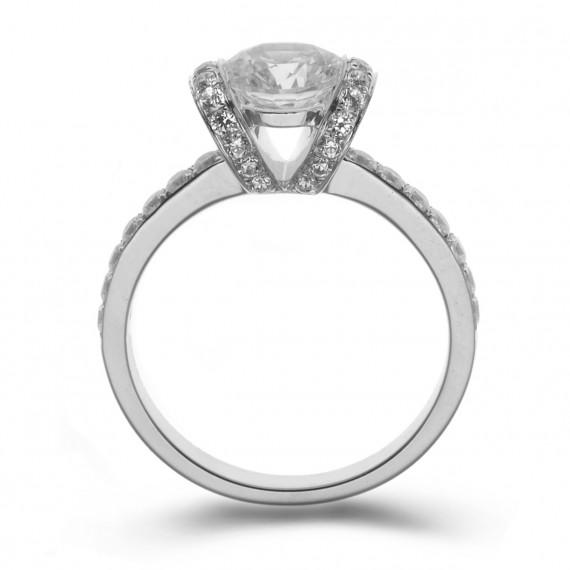 Platinový prsten s certifikovaným diamantem Radel 7905