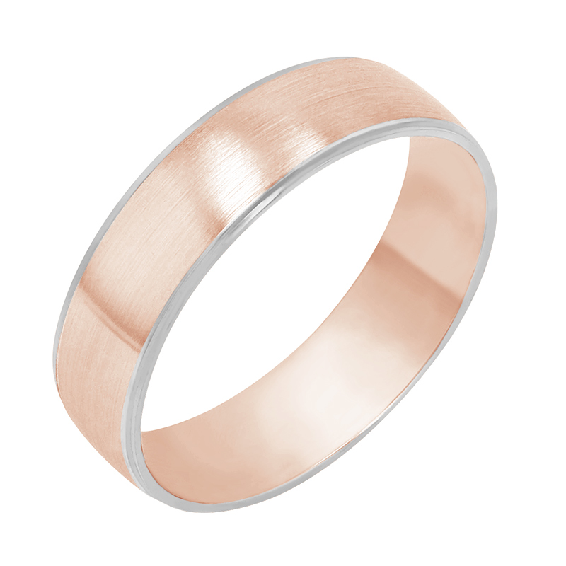 Pánský snubní prsten z růžového zlata 80405
