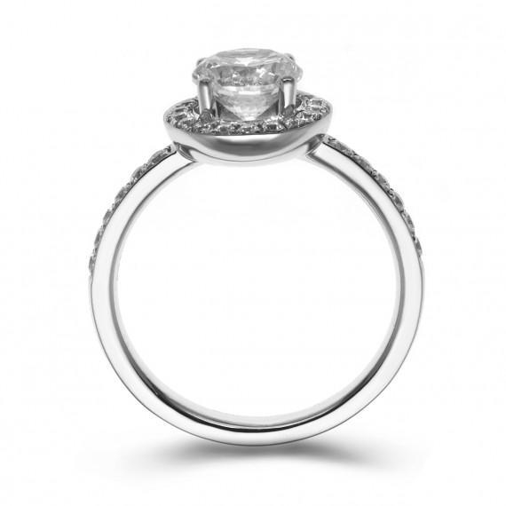 Diamantový prsten z platiny Talor