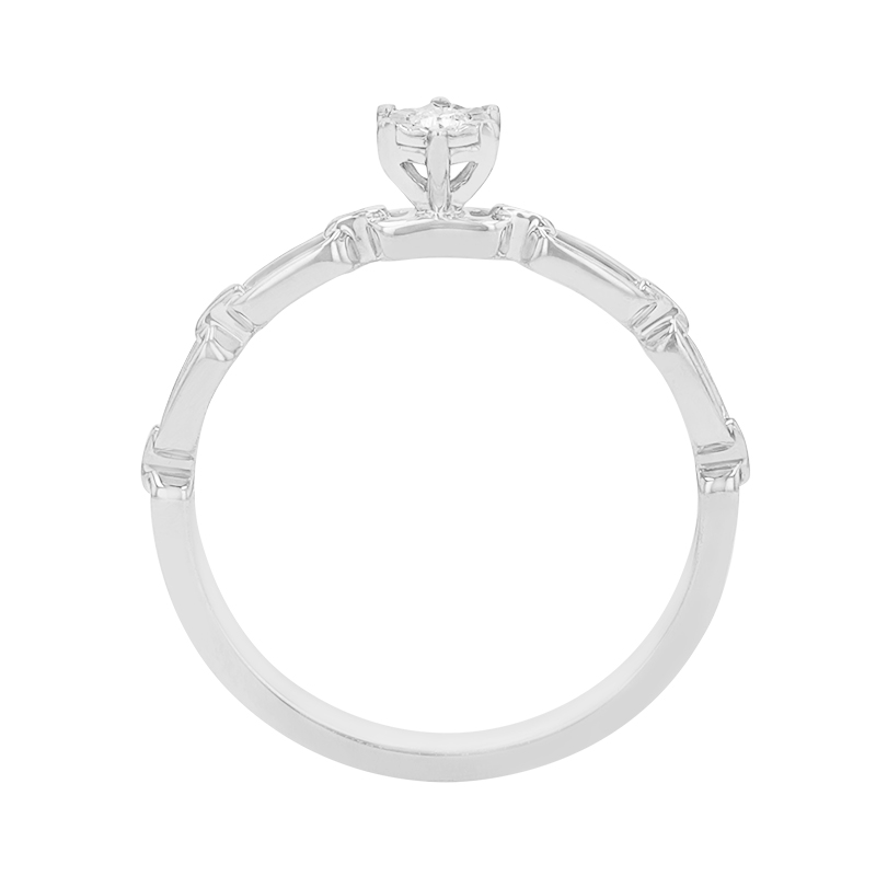 Netradiční diamantový prsten 84415