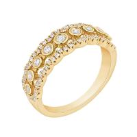 Romantický prsten s diamanty Daan