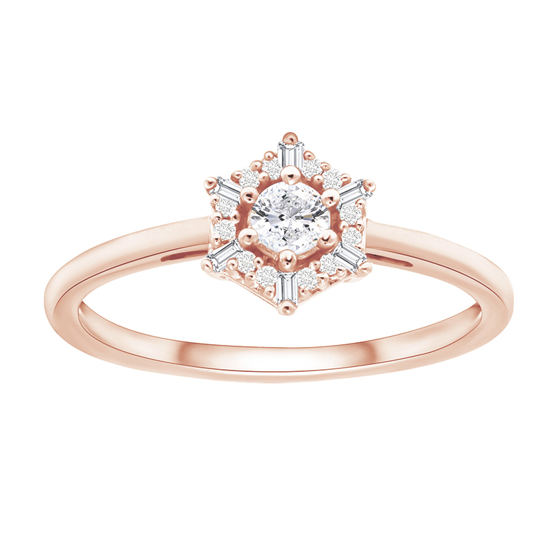 Diamantový halo prsten 93035