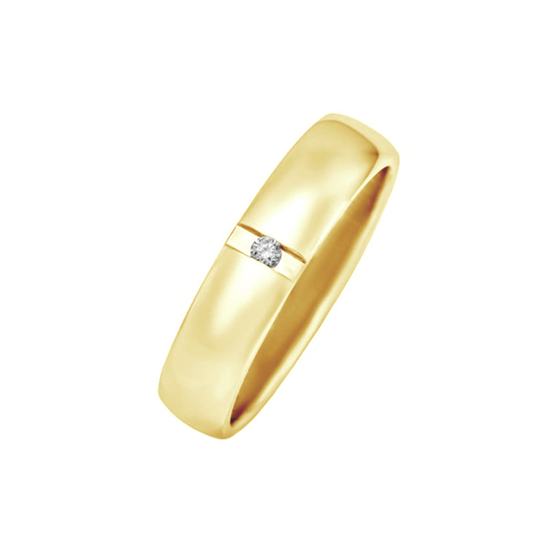Zlaté snubní prsteny s diamantem Yank 96065