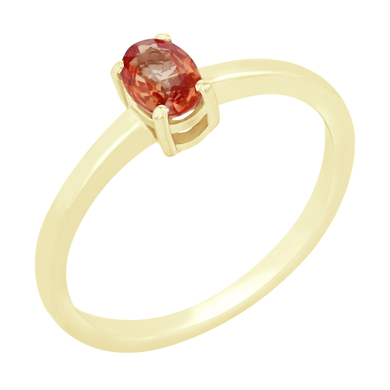 Solitaire prsten s oranžovým safírem Palla 99445