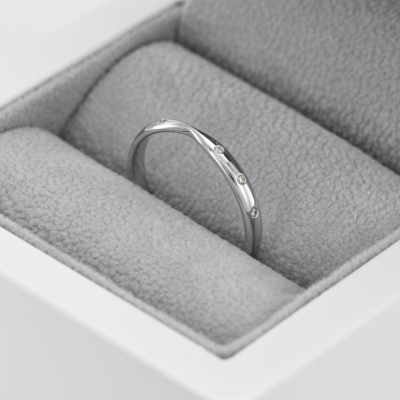 Minimalistický eternity prsten s lab-grown diamanty Garcia 101356