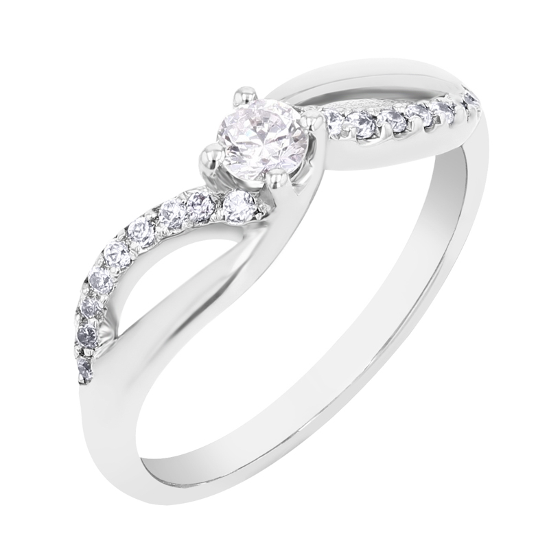 Zásnubní prsten s lab-grown diamanty Christel