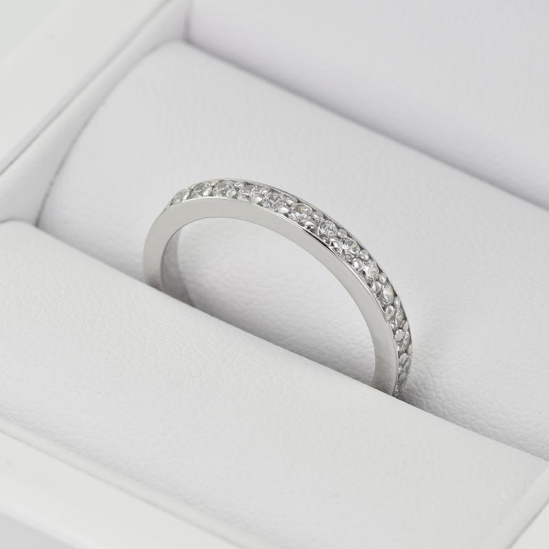 Eternity prsten s lab-grown diamanty a pánský plochý prsten Etensa 102266