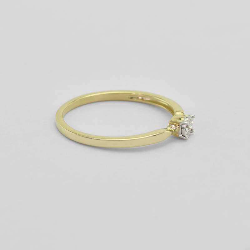 Stříbrný elegantní prsten s lab-grown diamantem Ximena 104616
