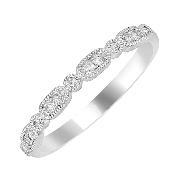 Stříbrný eternity prsten s lab-grown diamanty Pierce