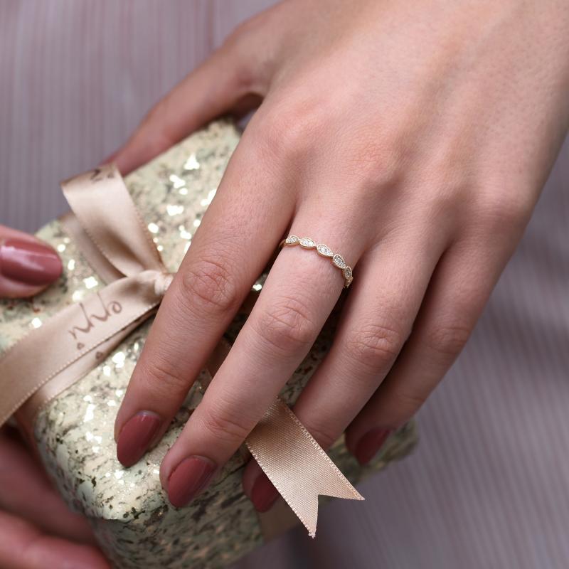Vintage prsten s lab-grown diamanty a komfortní pánský prsten Lacy 105766