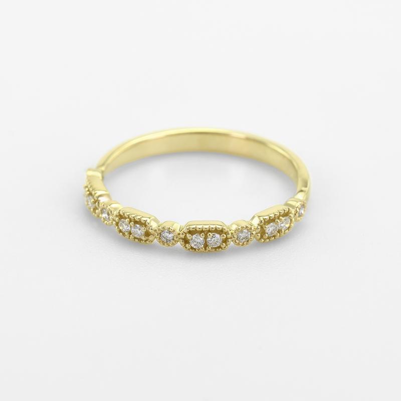 Vintage prsten s lab-grown diamanty a komfortní prsten Liam 105806