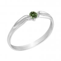 Zásnubní prsten se zeleným diamantem Amrusha