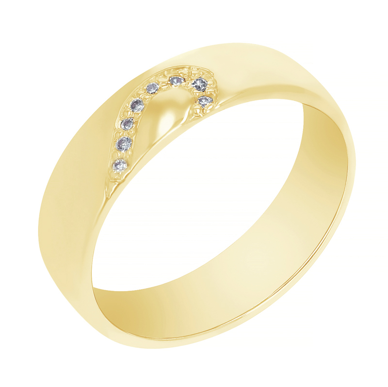 Zlaté snubní prsteny s diamanty Lediax 105996