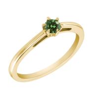 Zásnubní prsten se zeleným diamantem Anyna