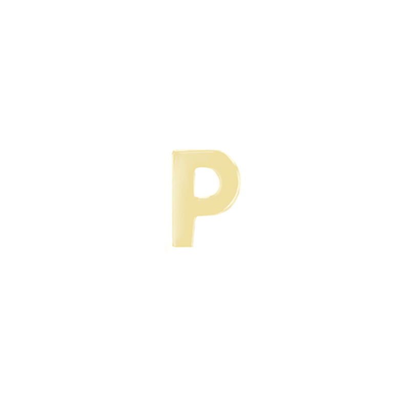 Zlatá náušnice s písmenem Alphabet 109106