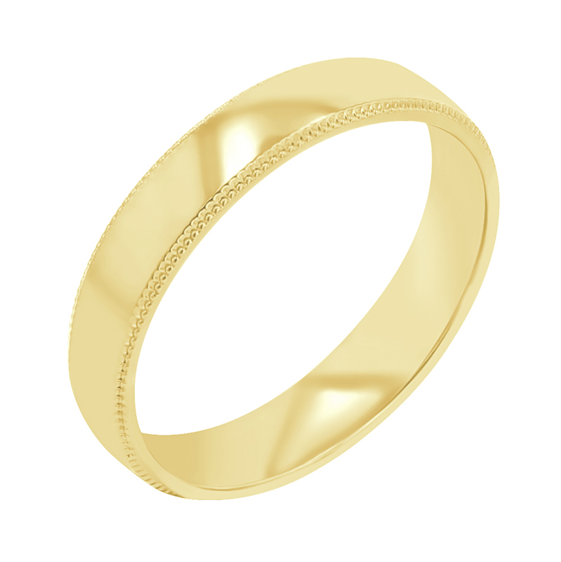 Zlaté snubní prsteny se zdobenými okraji Rayan 113876
