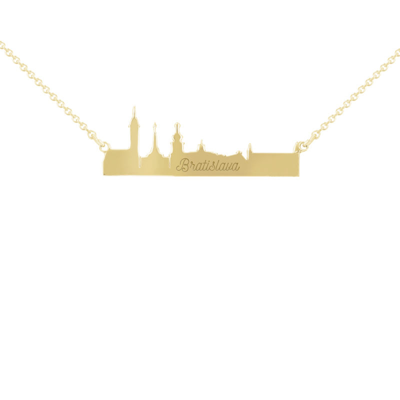 Stříbrný náhrdelník města Bratislava 115136