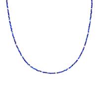 Stříbrný náhrdelník s lapisovými korálky Lauryn