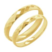 Zlaté snubní prsteny se vzorem Julito