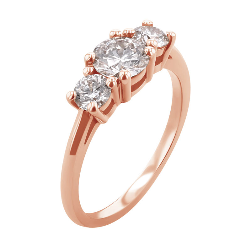 Zásnubní prsten s 0.75ct IGI certifikovaným lab-grown diamantem Rita