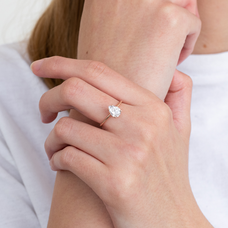 Zásnubní prsten s pear diamantem North 124746