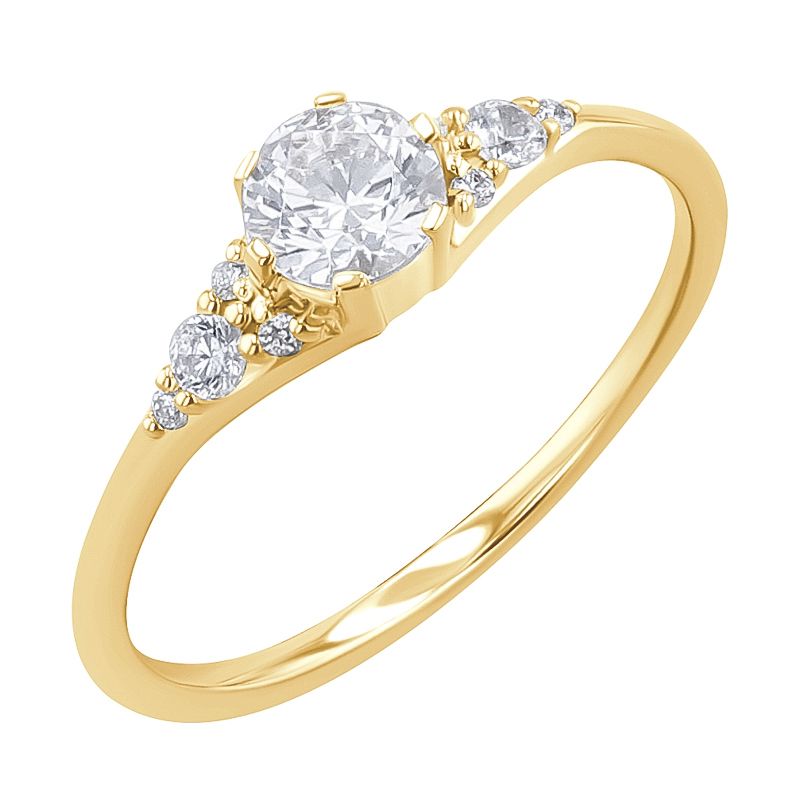 Zásnubní prsten s lab-grown diamanty Diana 125926