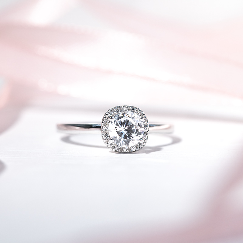 Halo zásnubní prsten s diamanty Zulie 128346