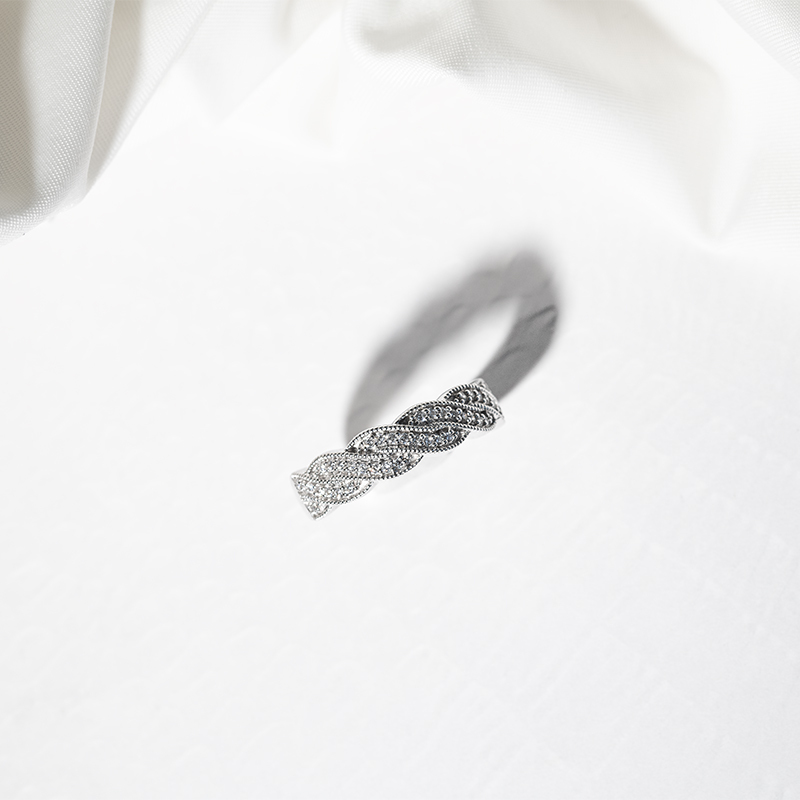Eternity prsten s lab-grown diamanty a pánský komfortní prsten Kalpini 128806