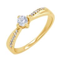 Zásnubní prsten s 0.4ct IGI certifikovaným lab-grown diamantem Sewyn