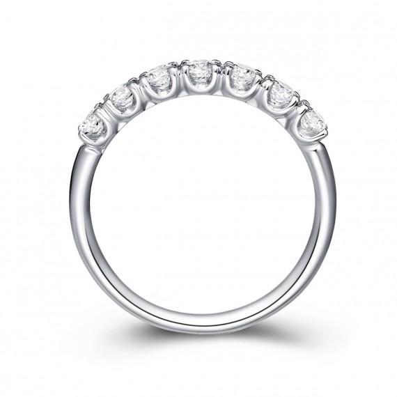 Prsten z platiny s diamanty 13766