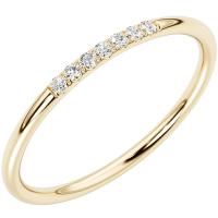 Stříbrný prsten s řadou lab-grown diamantů Persis