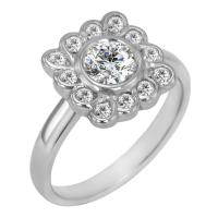 Zásnubní prsten plný diamantů Lasea